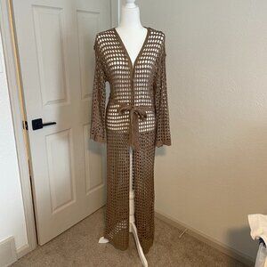 Love Sense Crochet Cardigan Coverup - S